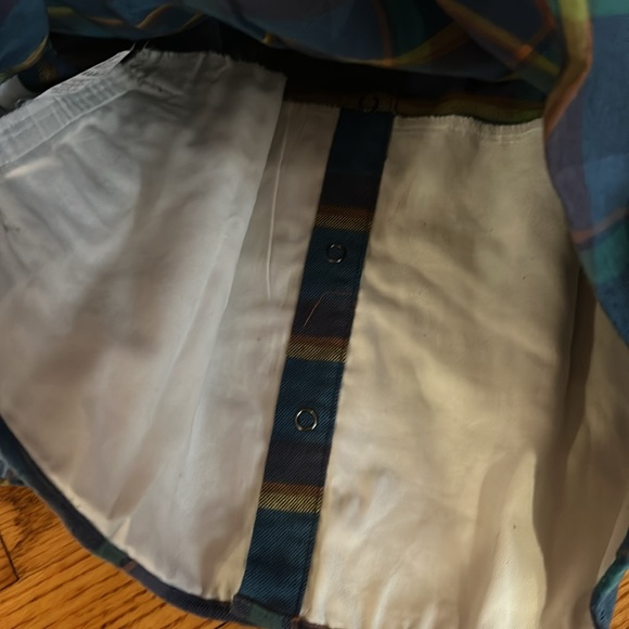 NWT L.L. Bean youth size M (10-12) plaid flannel shirt / light jacket - Picture 9 of 10